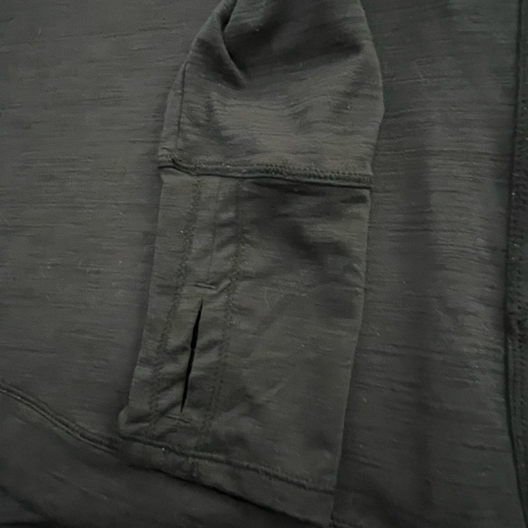 Apana Black Hoodie Athleisure Asymmetrical Top, Size M - Picture 13 of 13